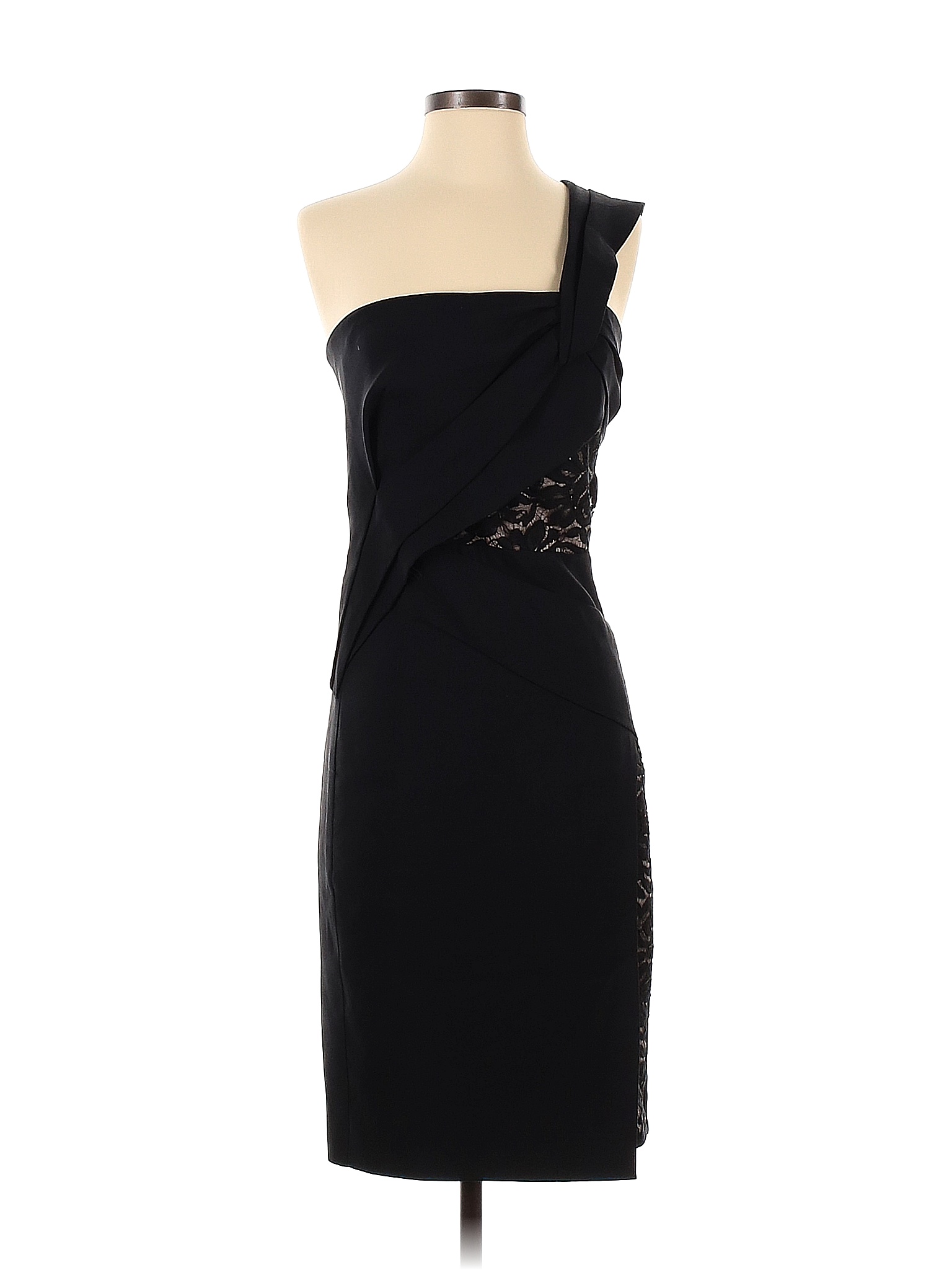 J. Mendel 100% Silk Solid Black Cocktail Dress Size 0 - 83% off | ThredUp