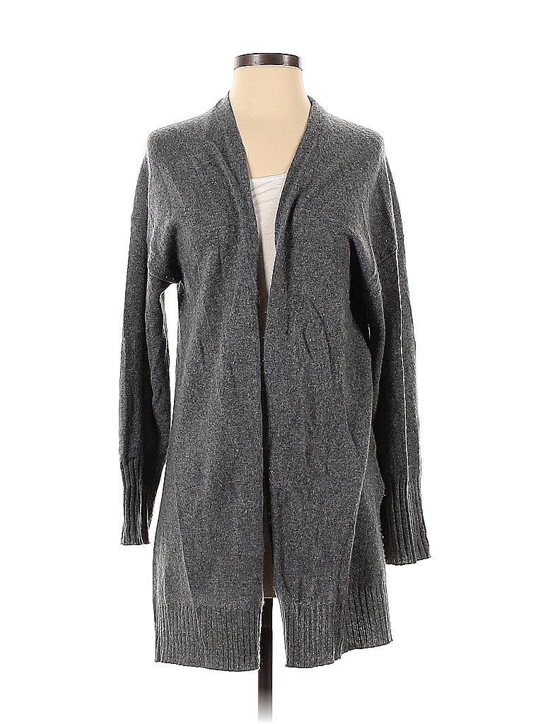 360 Cashmere 100% Cashmere Solid Gray Cashmere Cardigan Size S - 77% ...