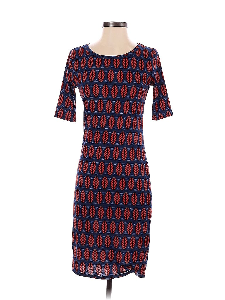 Pre-owned Lularoe Casual Dress In Blue