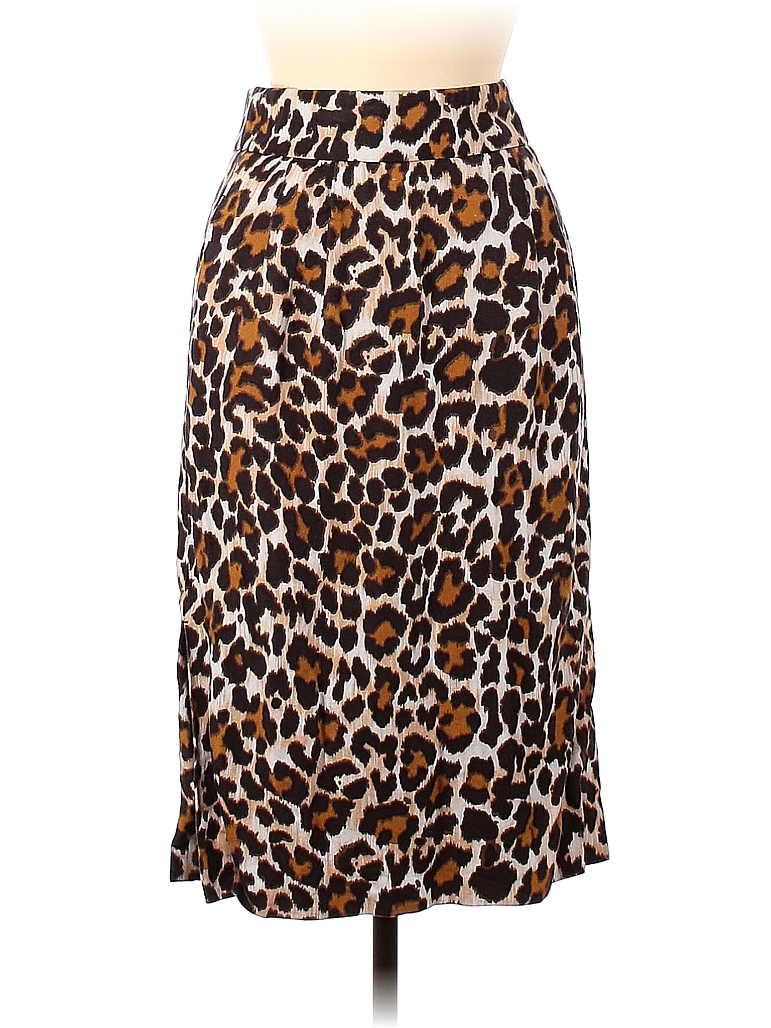 J.Crew Animal Print Brown Leopard Pencil Skirt Size 2 - 72% off 