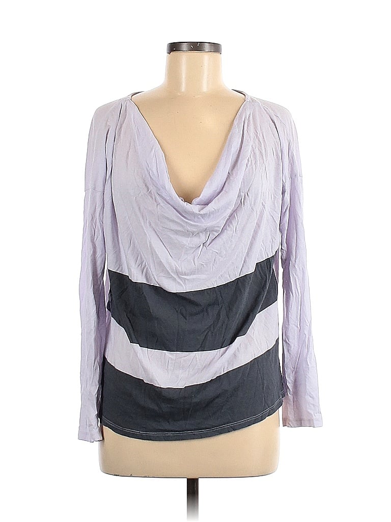 Gap Gray Purple Long Sleeve T-Shirt Size M - photo 1