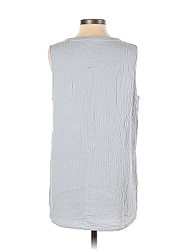 Cotton Bleu Sleeveless Blouse (view 2)