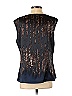 Tahari Black Brown Sleeveless Blouse Size 0 - photo 2