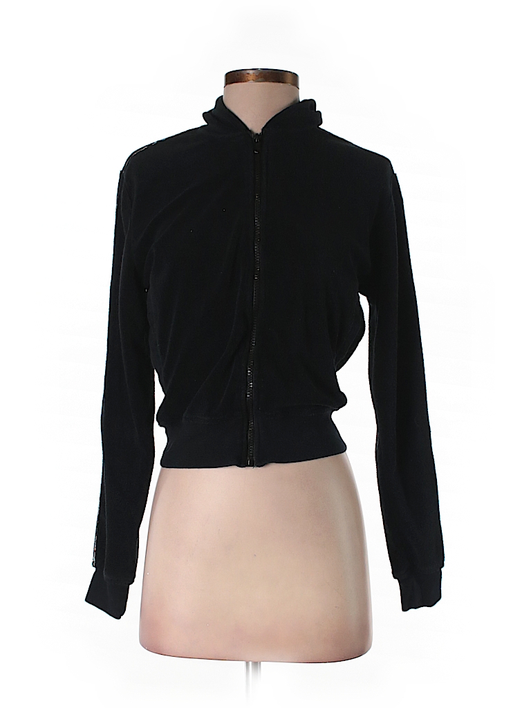 Burberry 100% Cotton Solid Black Zip Up Hoodie Size XS - 92% off | thredUP