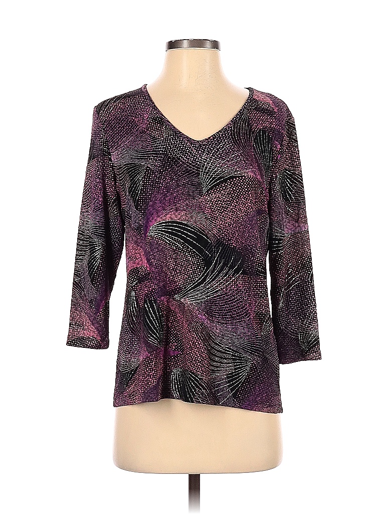 TanJay Purple 3/4 Sleeve Top Size S - 64% off | thredUP