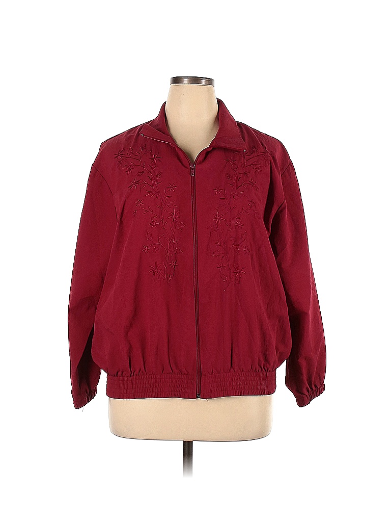 BonWorth Solid Maroon Burgundy Jacket Size XL 65 off thredUP