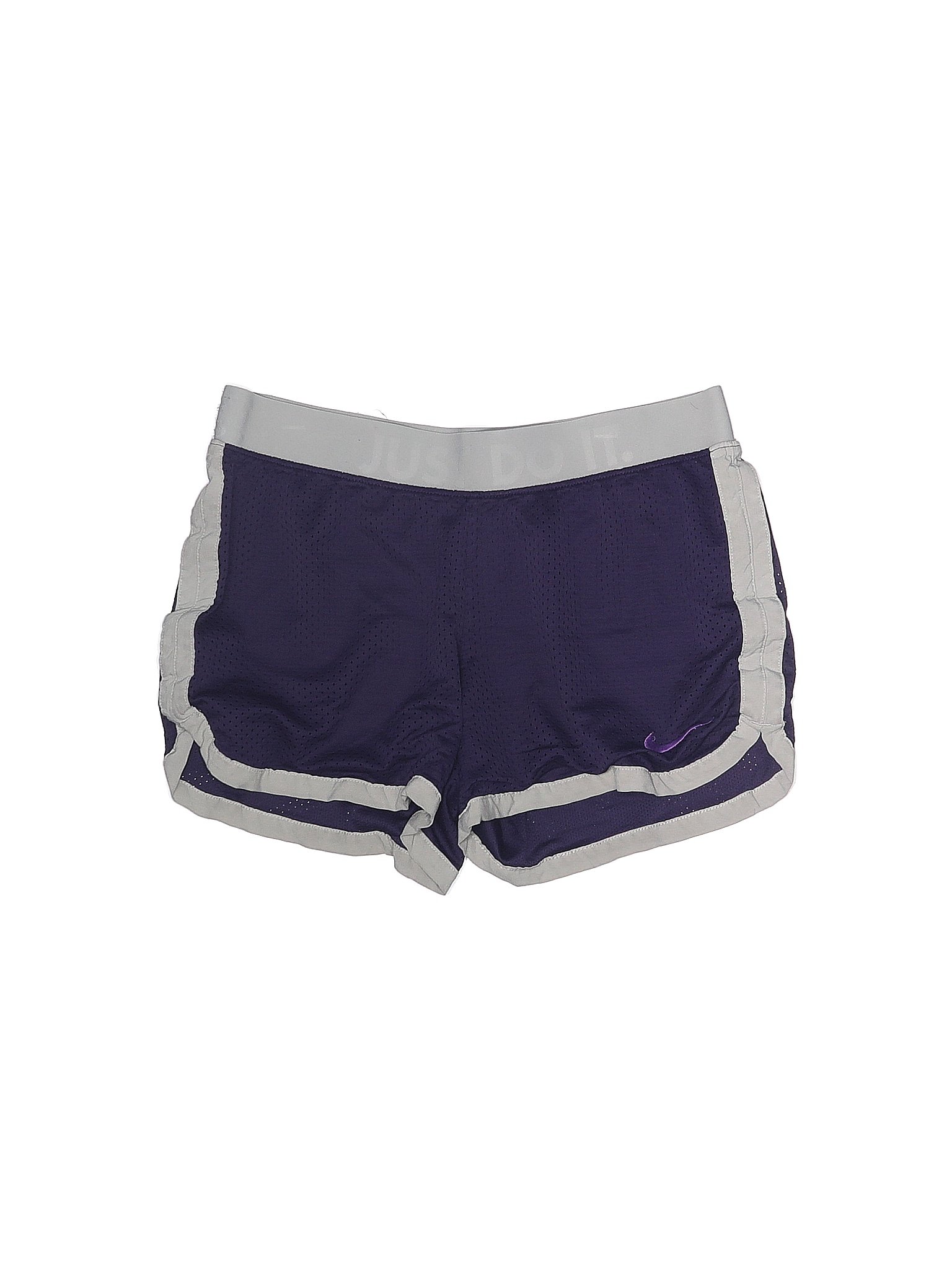 Nike 100 Polyester Solid Color Block Purple Athletic Shorts Size XS 78 off thredUP