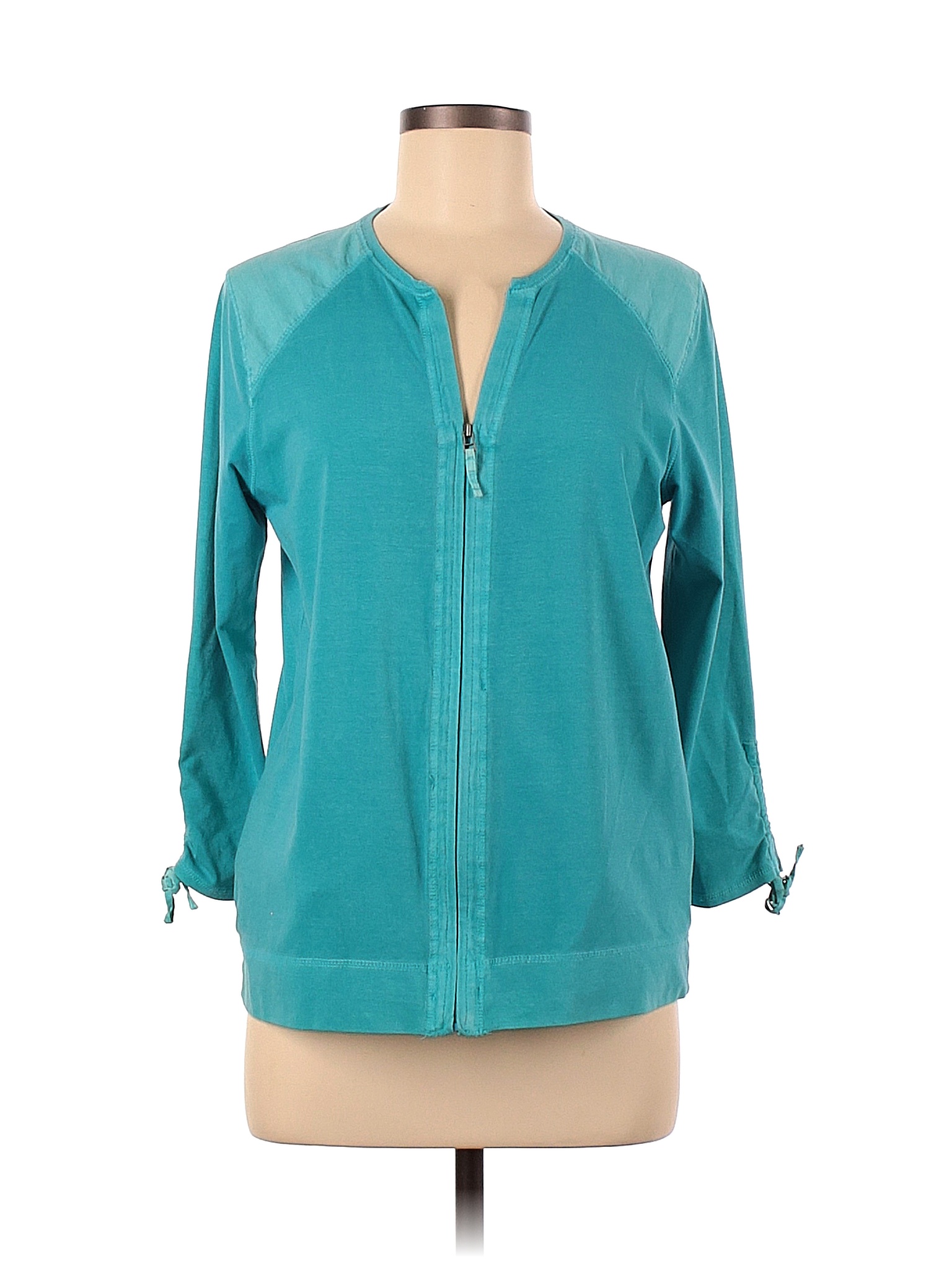 Liz Claiborne Solid Teal Blue Cardigan Size S 65 Off Thredup