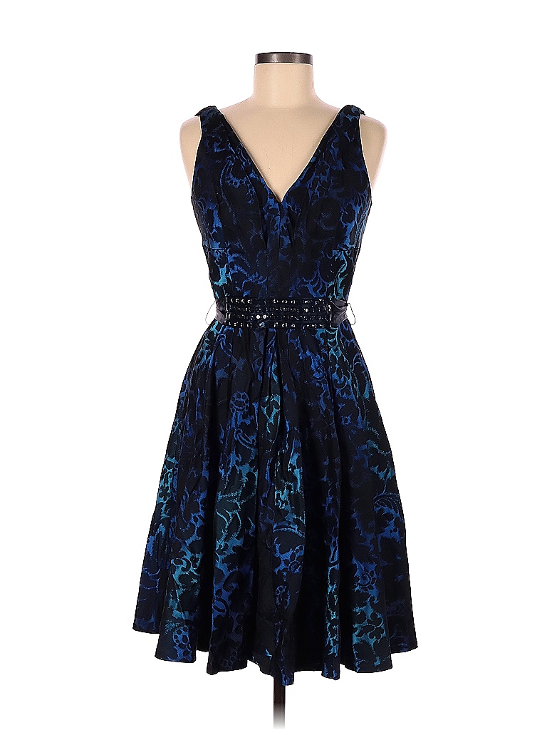 Carmen Marc Valvo Blue Cocktail Dress Size 8 - 78% off | thredUP