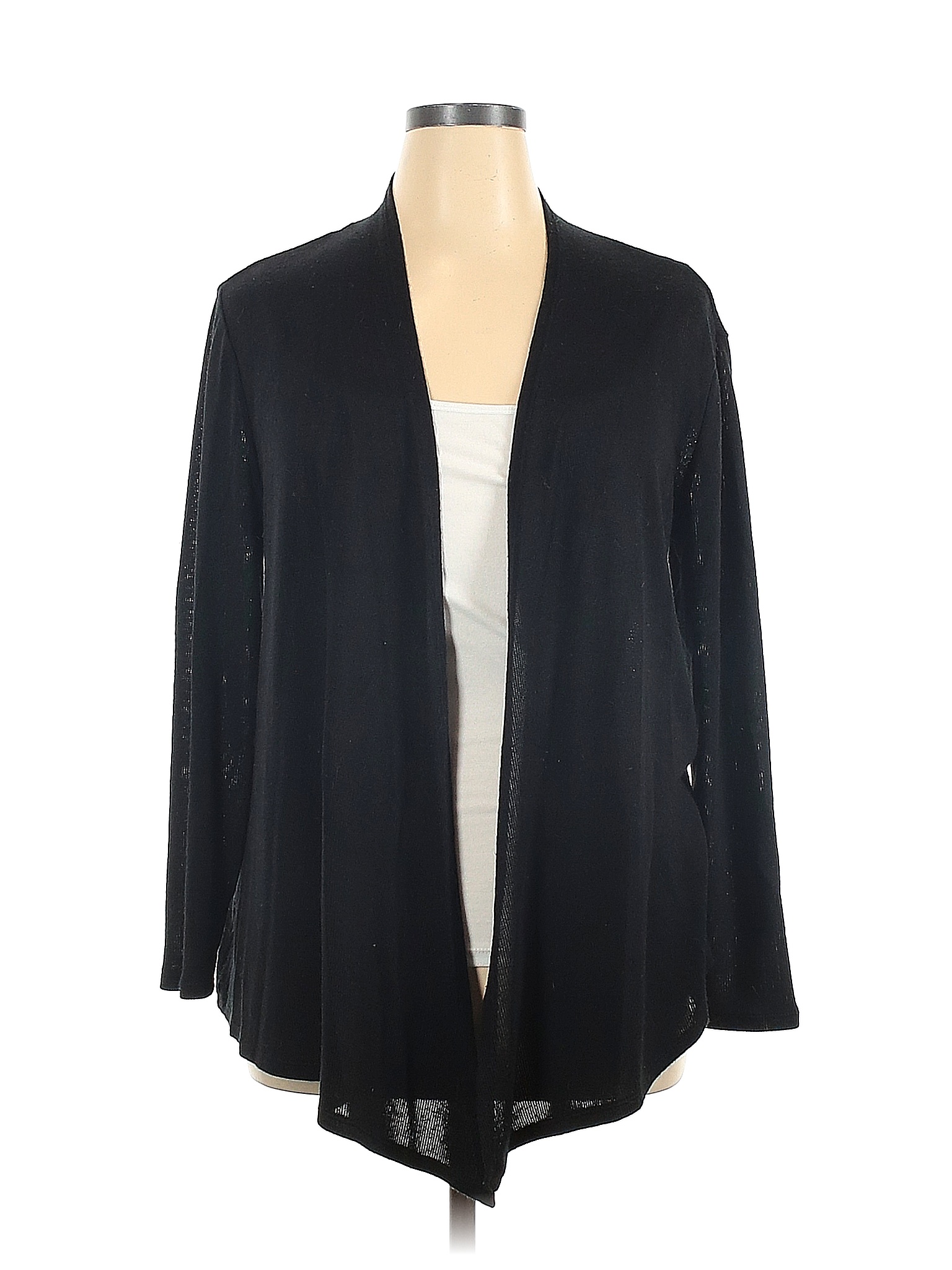 Covington Solid Black Cardigan Size XL (Petite) - 87% off | thredUP