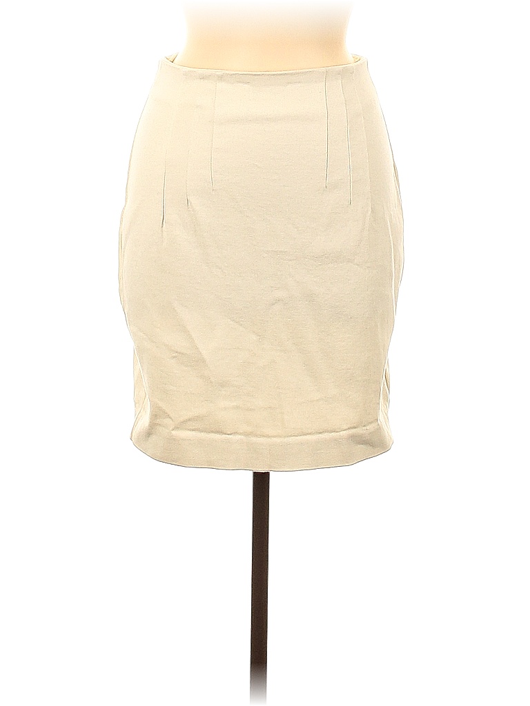 Campaign International Express Solid Ivory Denim Skirt Size 7 - 8 - photo 1