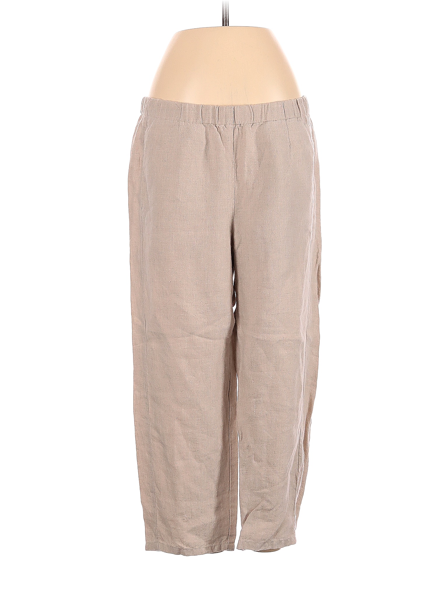 J.Jill 100 Linen Solid Tan Linen Pants Size S 76 off thredUP