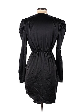 Kendall & Kylie Black Puff Sleeve V-Neck Dress (view 2)
