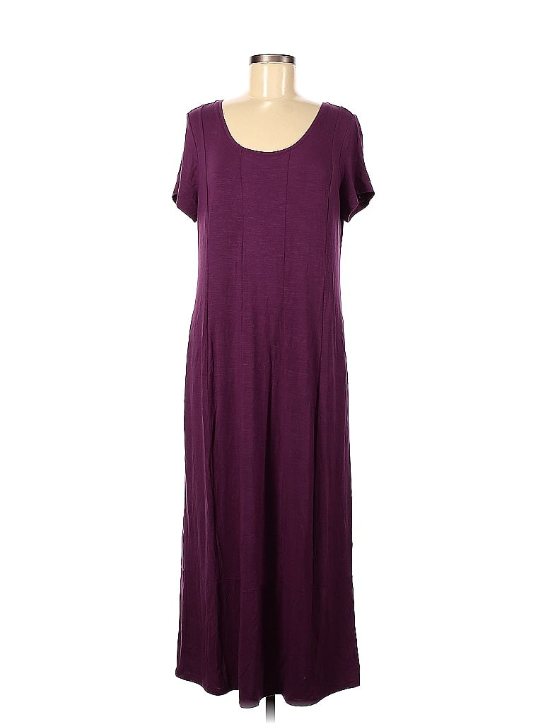 J.Jill Solid Purple Casual Dress Size M (Petite) - 82% off | thredUP