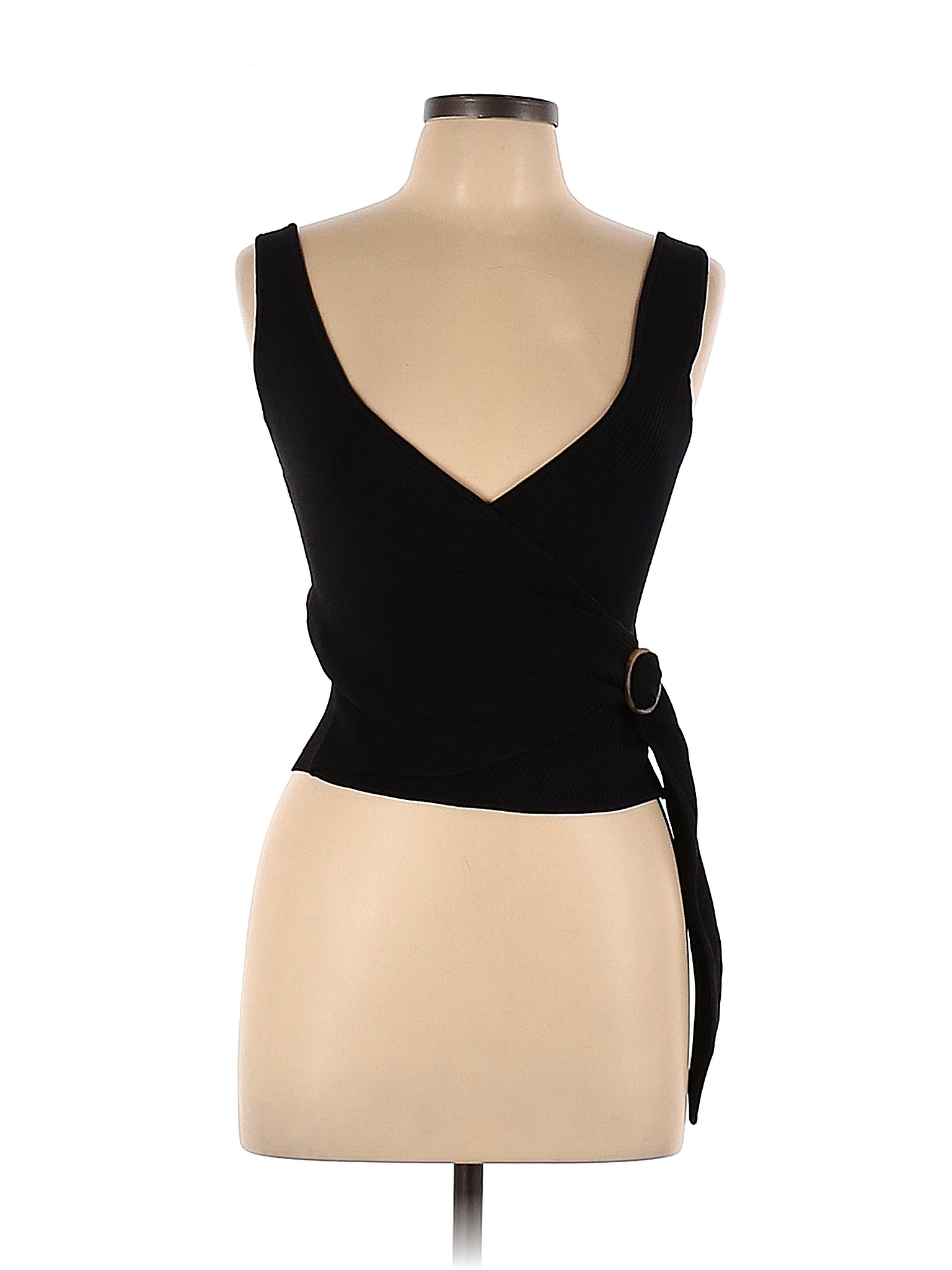 Jonathan Simkhai Solid Black Sleeveless Top Size M 60 Off Thredup