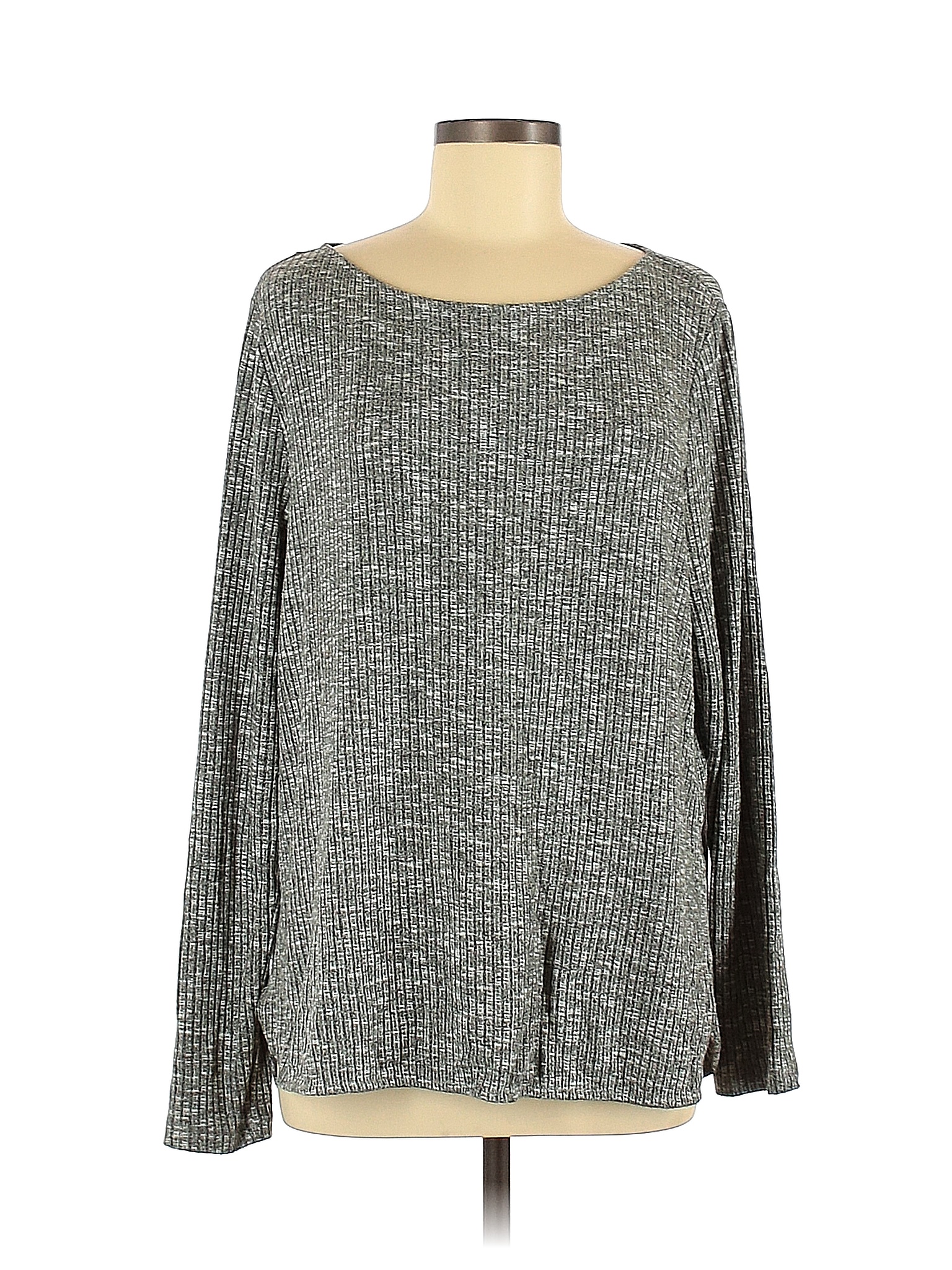 H&M Solid Gray Pullover Sweater Size M 66 off thredUP