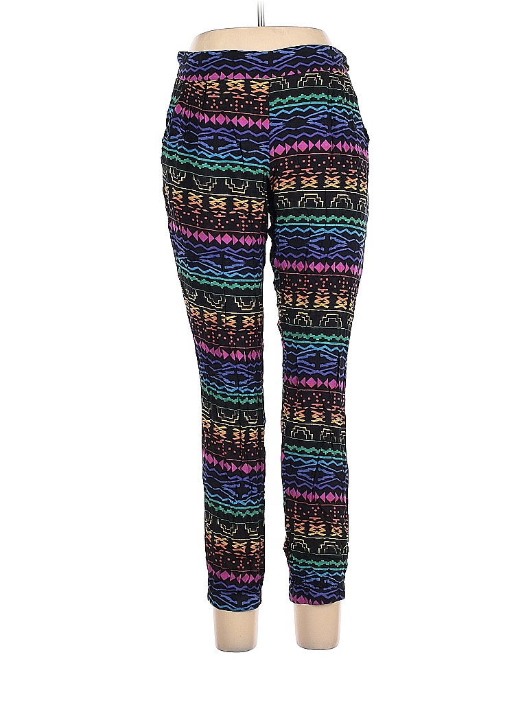 rue21 100 Rayon Multi Color Black Casual Pants Size L 72 off thredUP