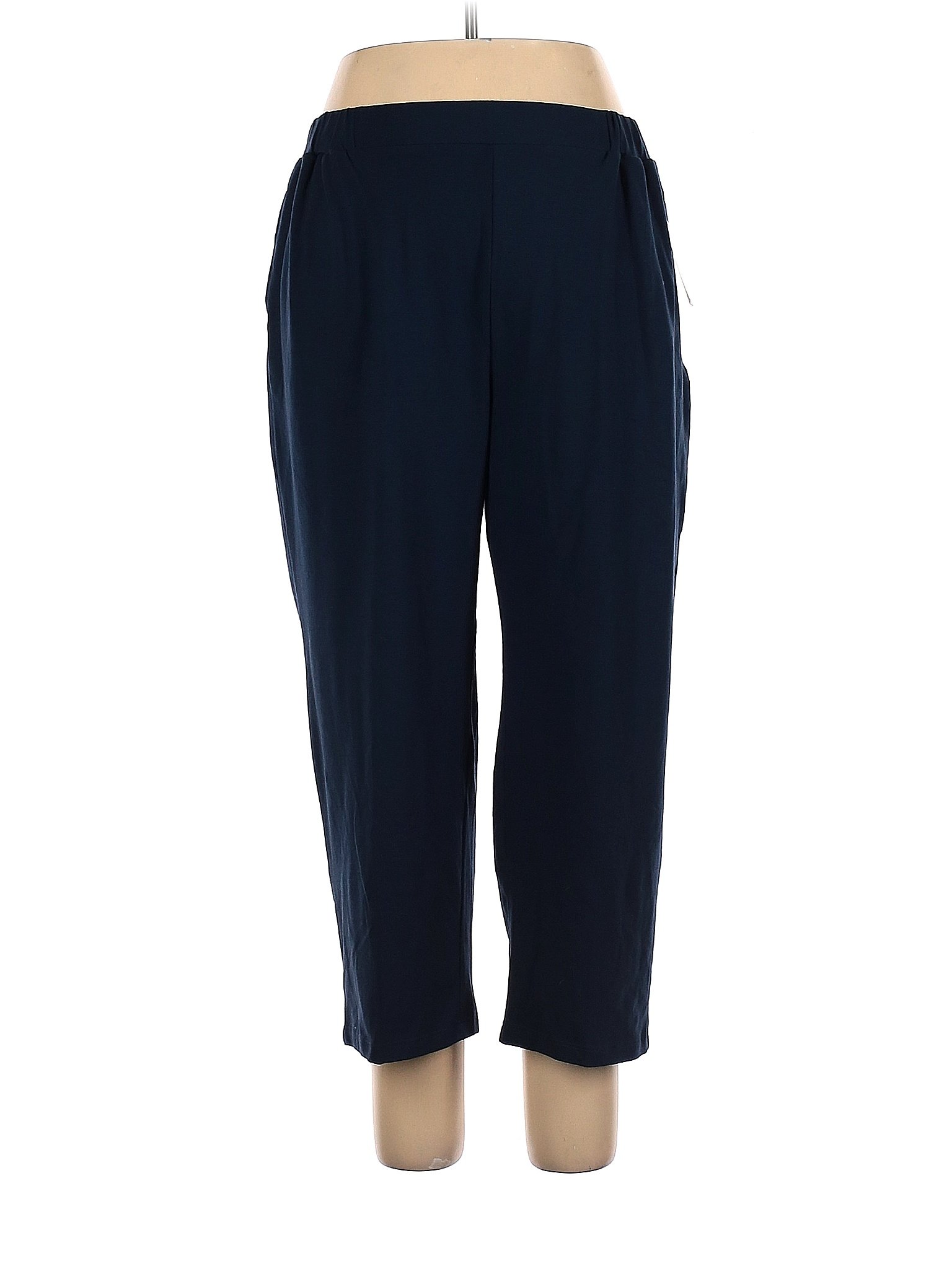 Terra & Sky Solid Blue Casual Pants Size 0X (Plus) - 48% off | thredUP