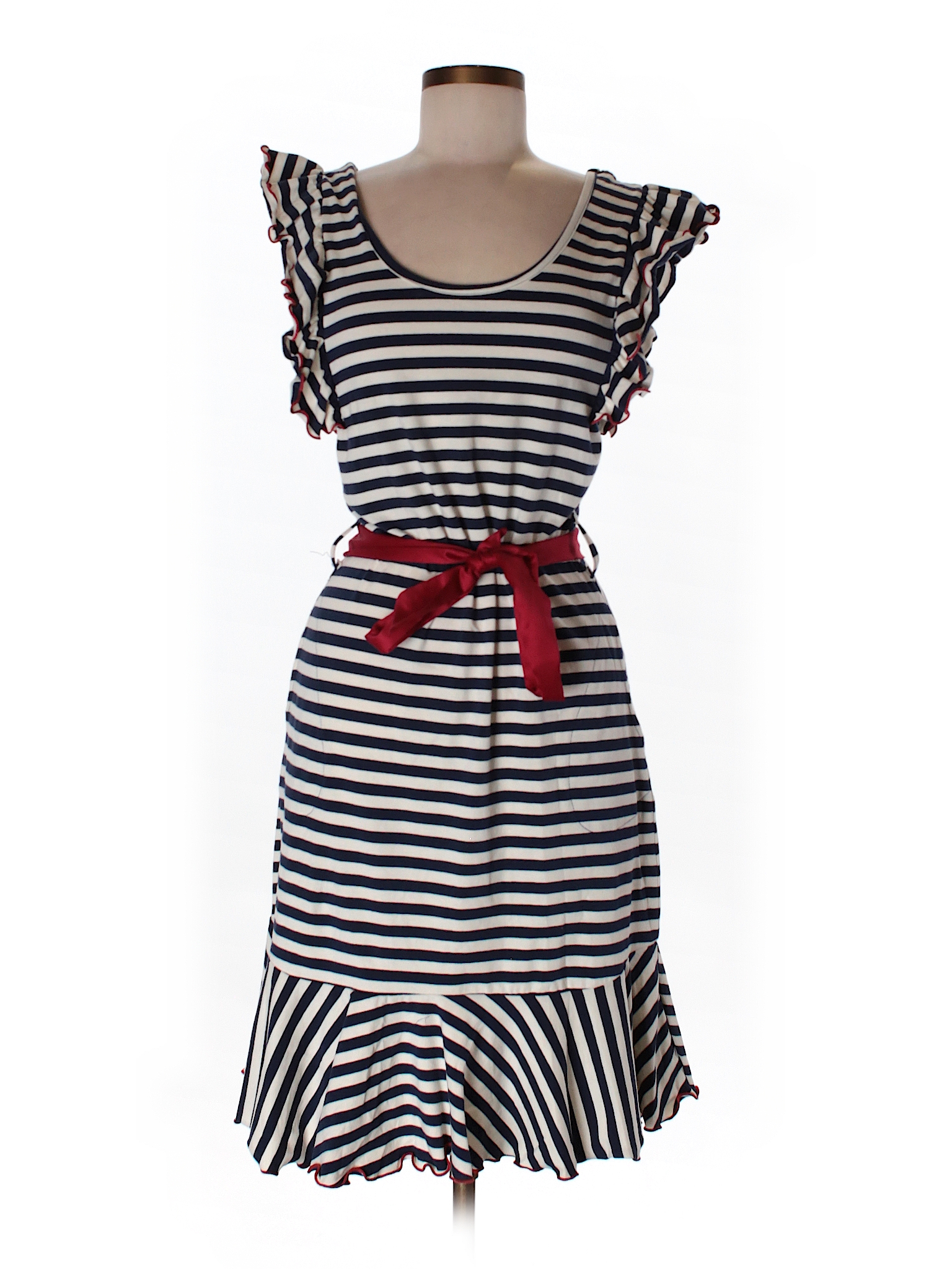 Effie's Heart Stripes Dark Blue Casual Dress Size M - 73% off | thredUP