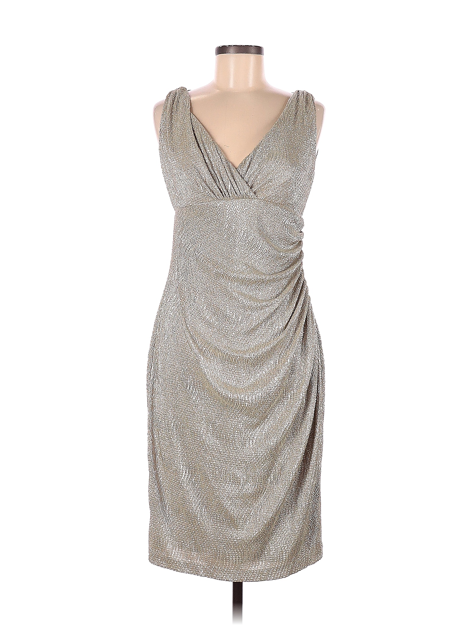 Lauren by Ralph Lauren Gold Cocktail Dress Size 4 - 72% off | thredUP