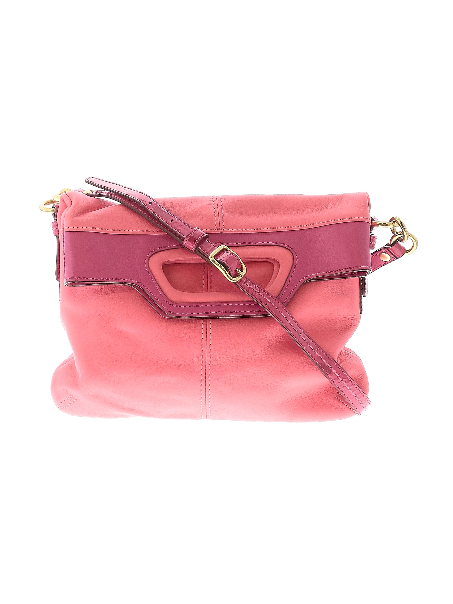 Coach 100 Leather Solid Pink Leather Crossbody Bag One Size 77 Off Thredup 3959