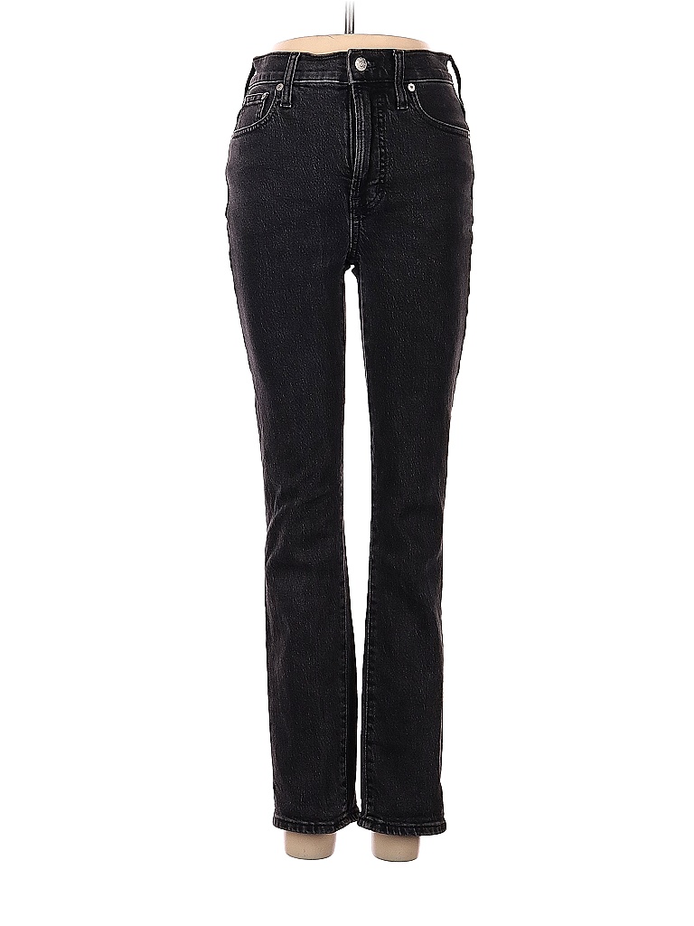 Madewell 100% Cotton Solid Black Jeans 23 Waist - photo 1