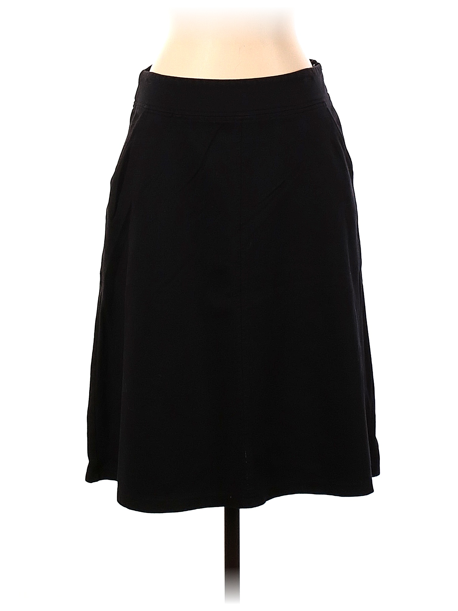 J Jill Solid Black Casual Skirt Size 4 85 Off Thredup