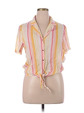 Candie's Short Sleeve Button-Down Shirt (view 1)