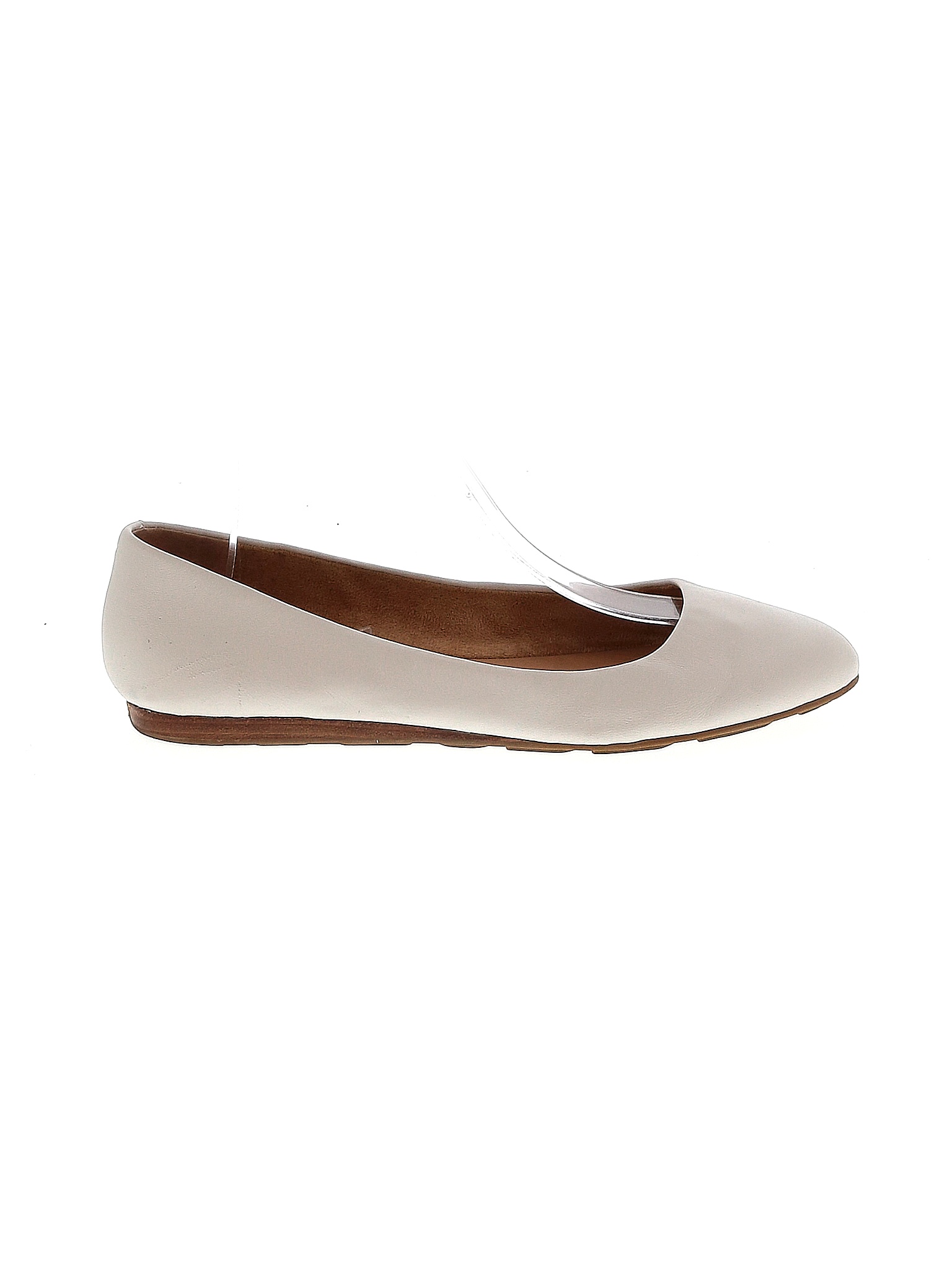 Kelly & Katie 100% Leather Solid White Flats Size 9 - 52% off | thredUP