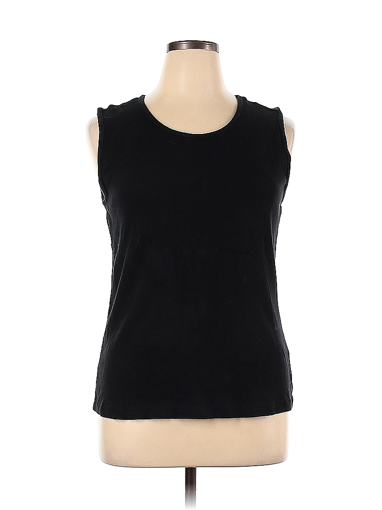 White Stag 100% Cotton Solid Black Tank Top Size XL - 53% off | thredUP