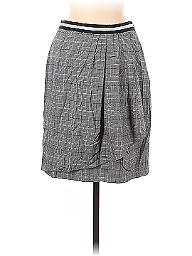 Slate & Willow Grey Plaid Wrap Skirt (view 1)