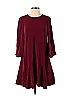 Slate & Willow Solid Gray Red Merlot Trapeze Dress Size 0 - photo 1