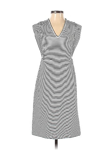 Derek Lam Collective Striped V-Neck Dress (view 1)