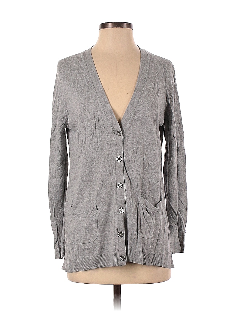 Talbots Outlet Solid Color Block Gray Cardigan Size S 79 Off Thredup