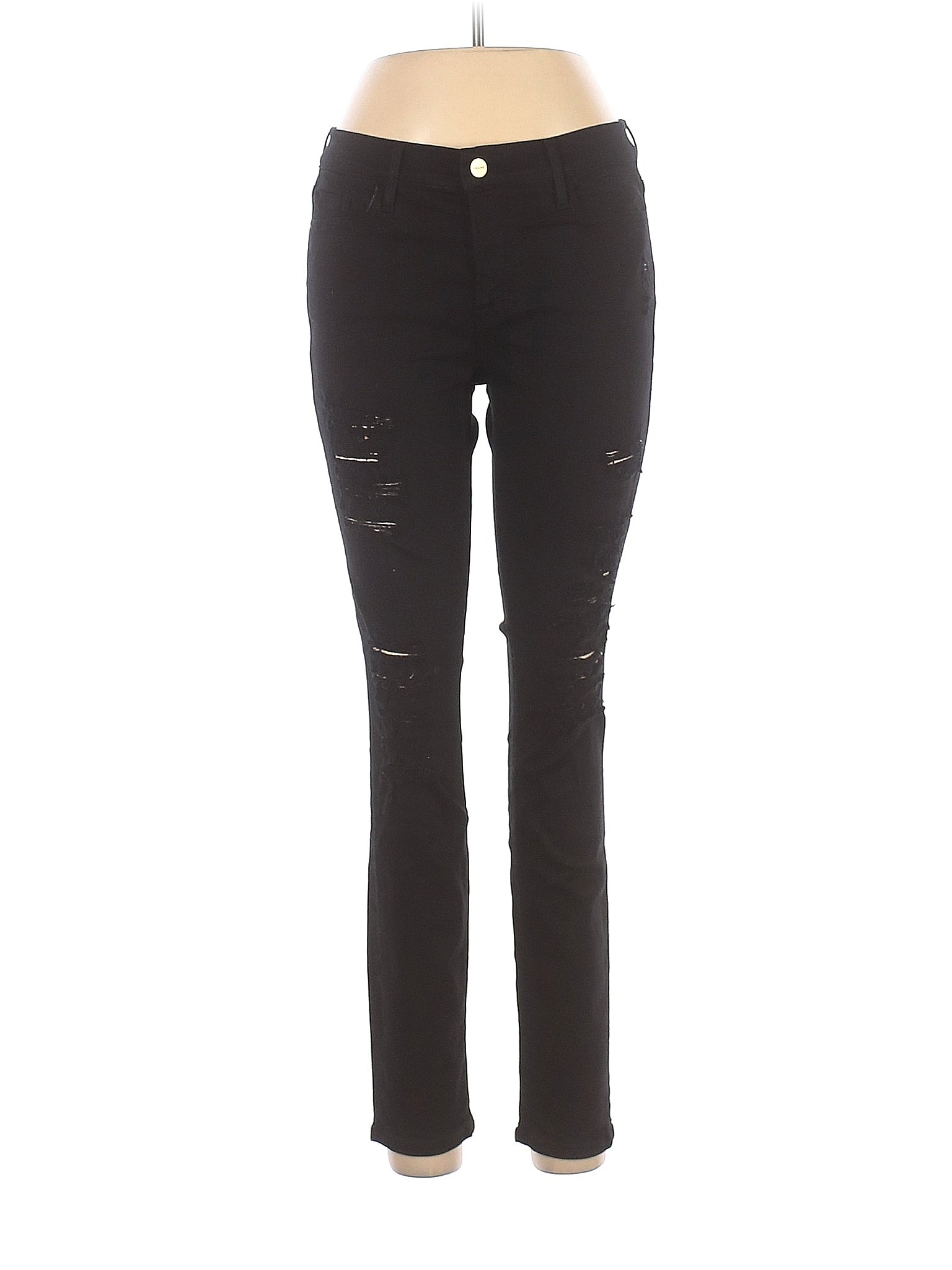 Buy online Black Denim Solid Jeggings from Jeans & jeggings for Women by  Indigen for ₹419 at 68% off