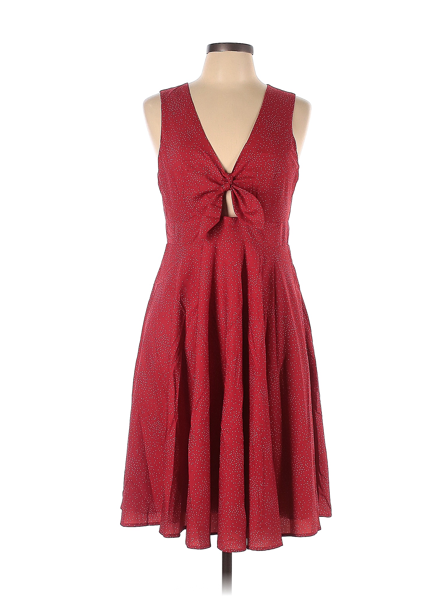 Hutch 100% Polyester Solid Colored Red Reese Dress Size L - 78% off ...