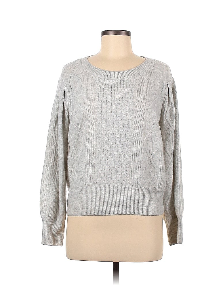 1.State Solid Gray Pullover Sweater Size M - 81% off | thredUP