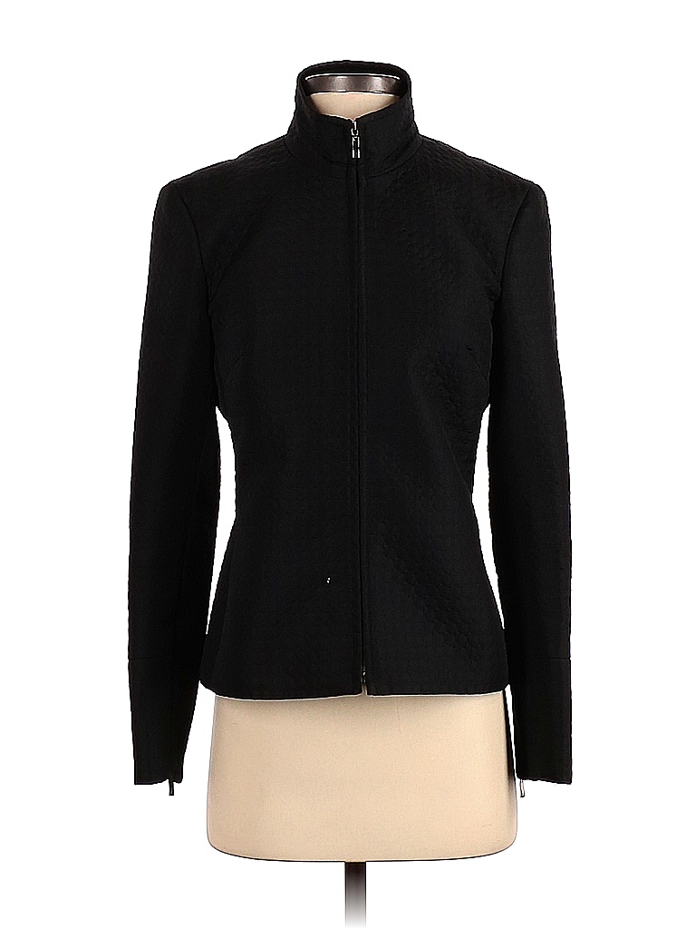 Casual Corner 100 Polyester Solid Black Jacket Size 4 65 off thredUP