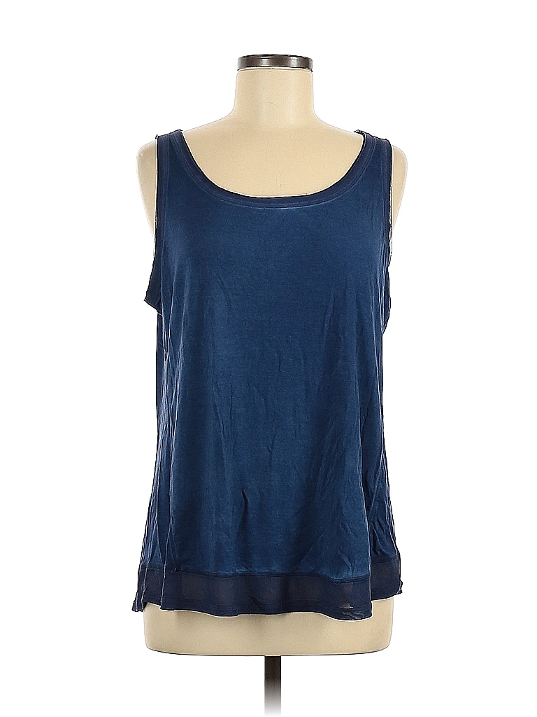 Cable & Gauge Solid Blue Sleeveless Top Size M - 52% off | thredUP