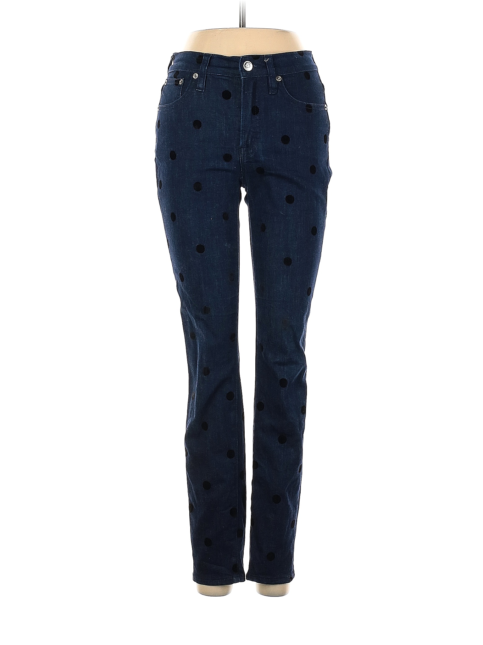 J.Crew Polka Dots Blue Jeggings 26 Waist 93 off thredUP