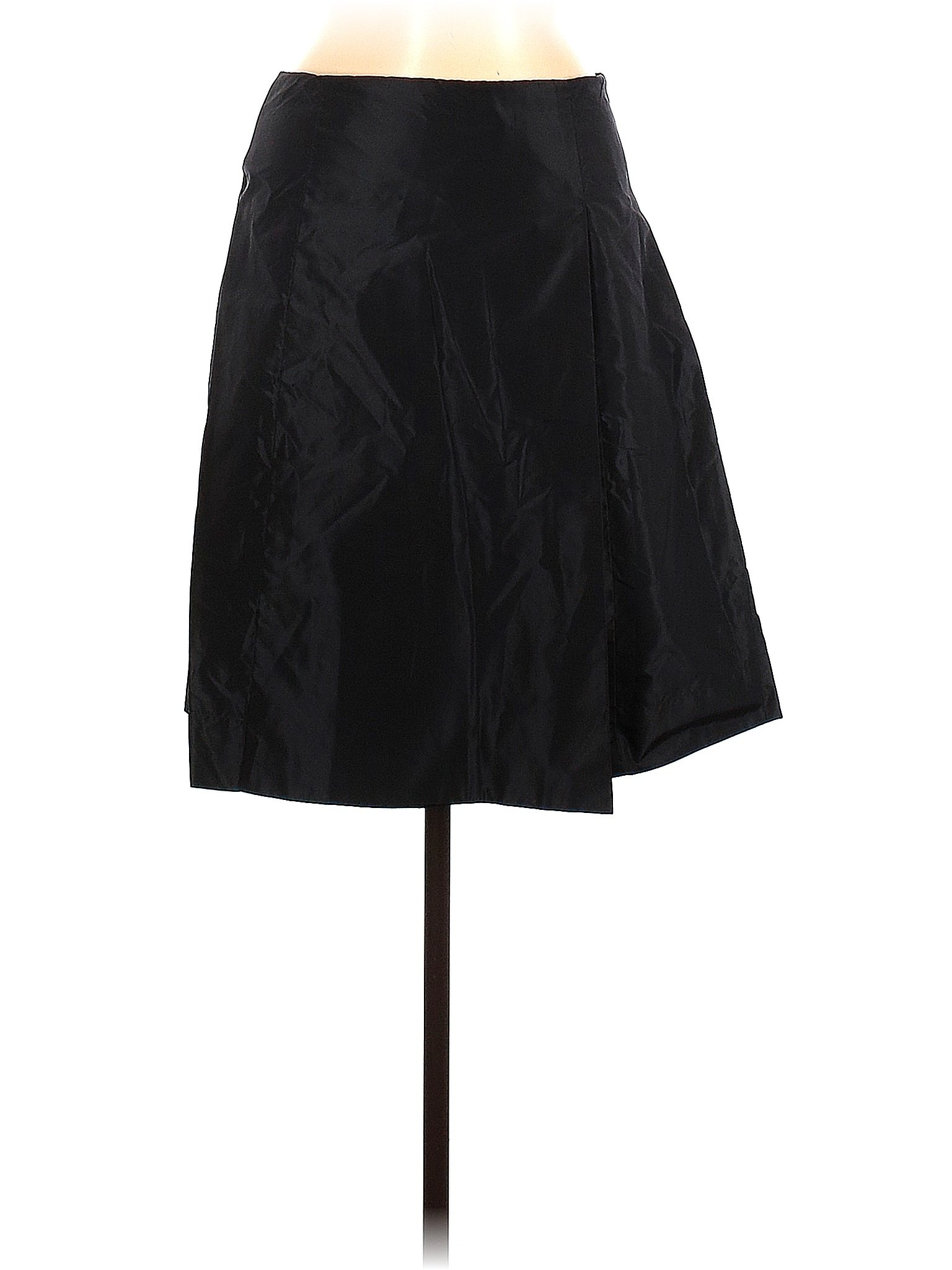 AKRIS 100% Silk Solid Black Silk Skirt Size 8 - 94% off | thredUP