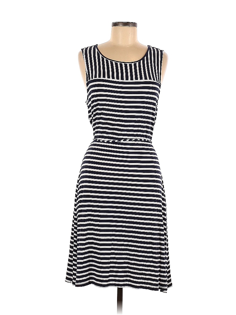 Liz Claiborne Stripes Blue Casual Dress Size M - 73% off | thredUP