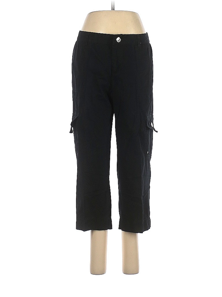 Chaps Solid Black Cargo Pants Size 6 (Petite) 71 off thredUP