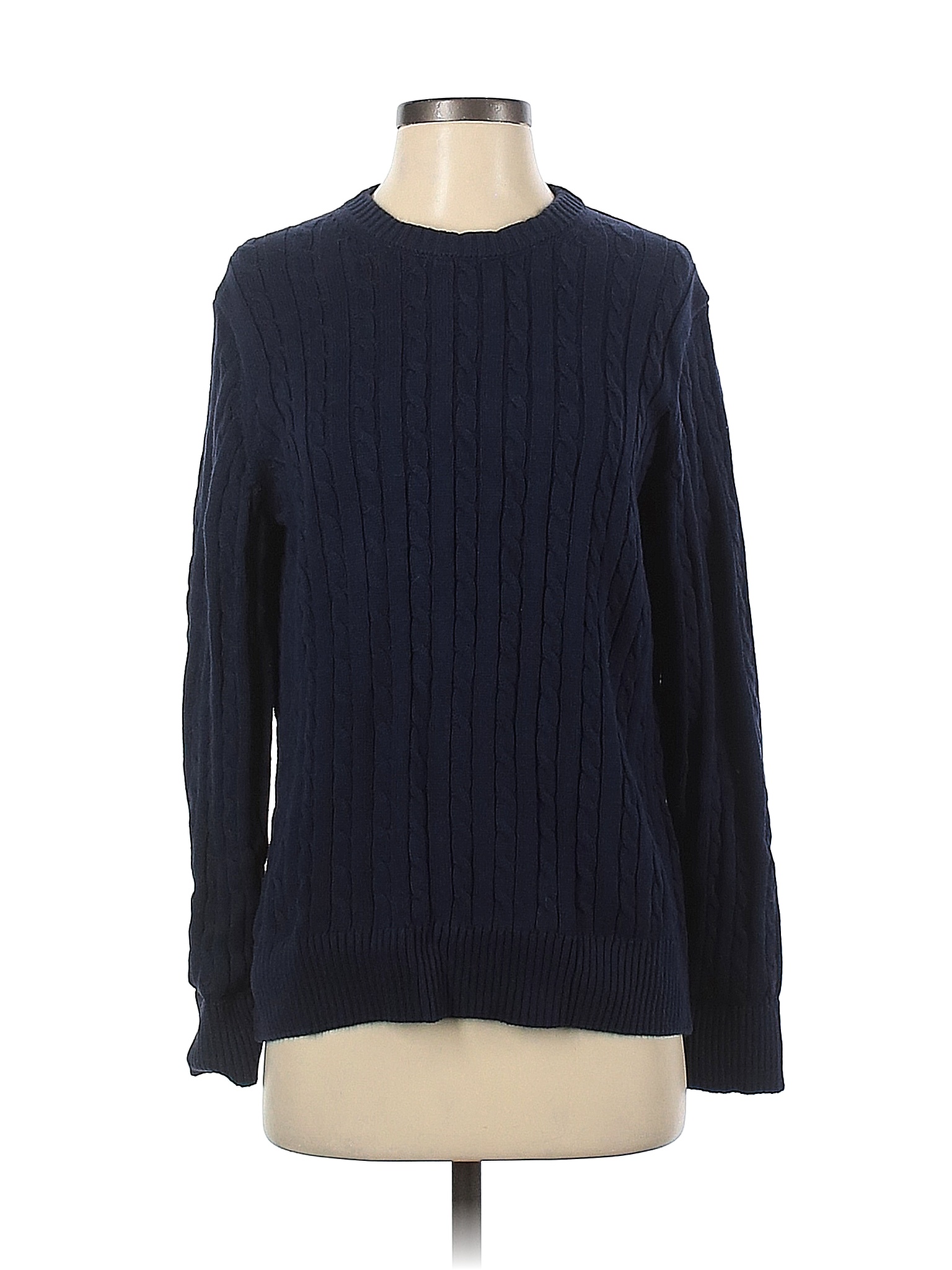 dip 100 Cotton Solid Blue Pullover Sweater Size S 56 off thredUP