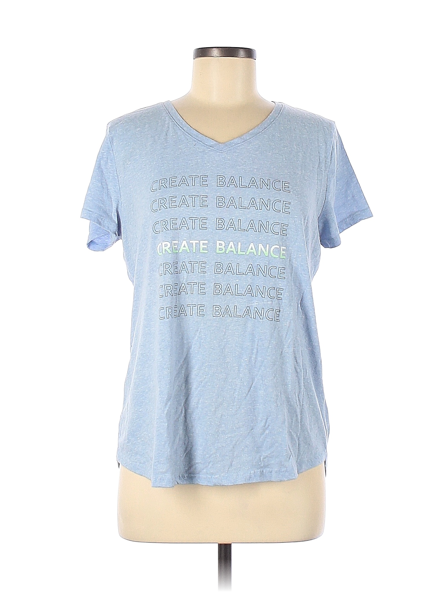 Tek Gear Graphic Blue Active TShirt Size M 72 off thredUP