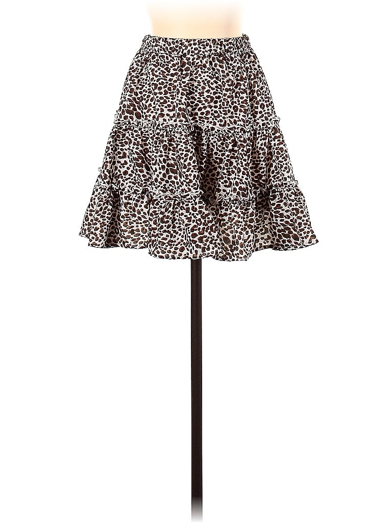 Pre-owned Shein Casual Skirt In Brown