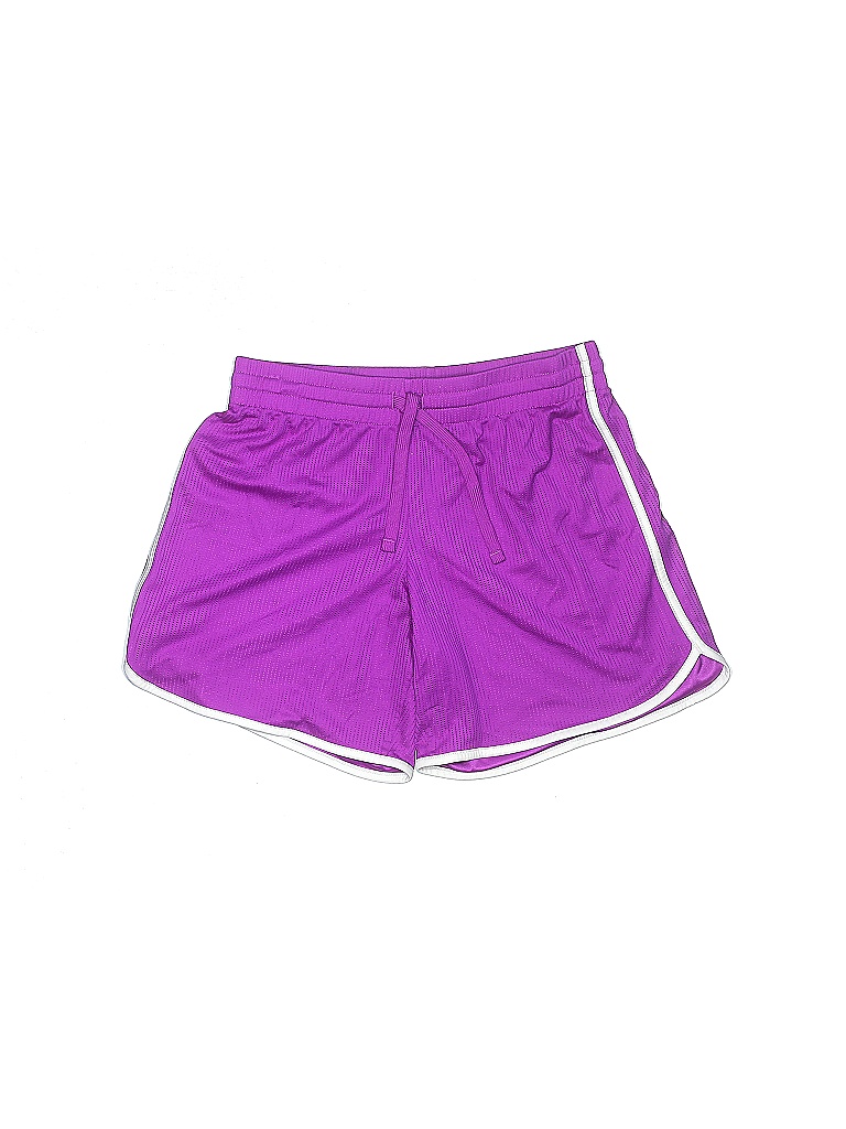 Athletic Works 100 Polyester Solid Purple Athletic Shorts Size M 38