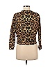 Terez Animal Print Leopard Print Black Sweatshirt Size M - photo 2
