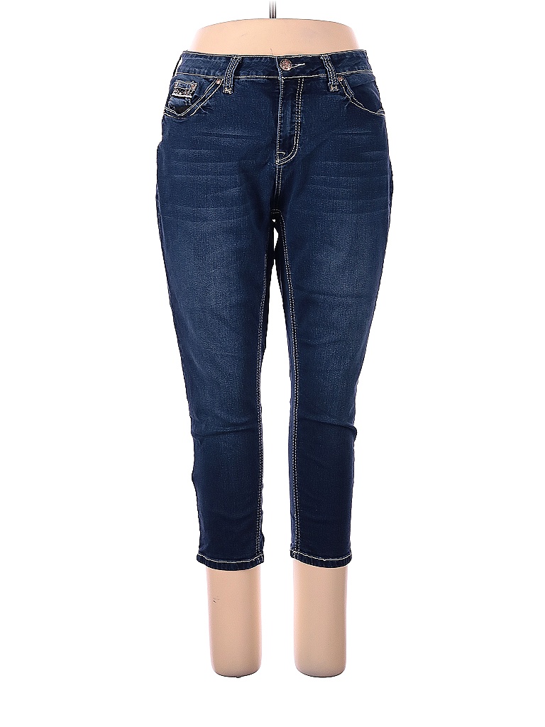 Cato Solid Blue Jeans Size 16 50 off thredUP