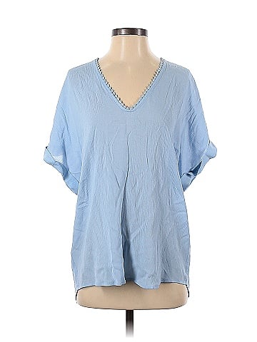 Blue Rain Short Sleeve Blouse (view 1)
